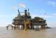 (N51-089  )   Petroleum Offshore Platform Oil Well Pumpjack Pump Offshore Drilling - Oil