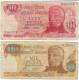 Argentina #297 &amp; 299, 100- &amp; 1000-peso Banknotes - Argentina