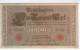 GERMANY  1000   REICHSBANKNOTE     21.4.1910 - 1000 Mark