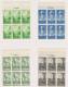 USA: 1934  Mi  364A - 373A Sc 740-49  Perforated, National Parcs  Set MNH/**  6 Blocks +sheet Margins - Unused Stamps