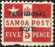 SAMOA 5 P RED CROSS  1899 MH SG94 READ DESCRIPTION CAREFULLY !! - Samoa (Staat)