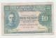 Malaya 10 Cents 1941 VF+ Banknote KGVI P 8 - Malasia