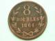 1864 - 8 DOUBLES / KM 7 ( For Grade, Please See Photo ) !! - Guernesey