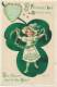 ST. PATRICK'S DAY MEMORIES , Poem, Pretty Girl , A/S Heinmüller, International Art, Series No. 4153, Sent 1913, Embossed - Saint-Patrick's Day