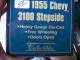 HEAVY GAUGE - CHEVY 3100 STEPSIDE 1955   AVEC  SA  BOITE  Scala 1/24 - Altri & Non Classificati
