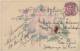 Matériaux Différents - Fantaisies Tissu Pensée - Carte Porcelaine Celluloïd - Oblitération Beauvais 1905 - Cartes Porcelaine