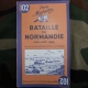 Carte Du Débarquement De Normandie Juin à Aout 1944, Réimpression De La Carte Historique Michelin De 1947 - 1939-45