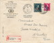 898/20 -- Lettre Recommandée Avec Contenu - 2 TP SERVICE Col Ouvert  BRUXELLES 1945 Vers ST NICOLAS WAAS - Lettres & Documents