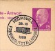 FRIMÄRKSUTSTÄLLNINGEN HUDIKSVALL 1969 On East German Postal Card With Reply P74 - Autres & Non Classés