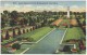 USA, MINNEAPOLIS - ST PAUL MN, SUNSET AT MEMORIAL PARK - 1940s MINNESOTA Linen Postcard [3975] - Minneapolis