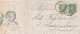 930/20 -- TARIF PREFERENTIEL 20 C - Lettre TP 30 X 2 (1déf.) HUY 1875 Vers LUXEMBOURG - TB Passage Luxembourg Par Ambt - Grenzübergangsstellen