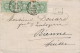 938/20 --  Lettre Bande De 3 TP 30 BRUXELLES 1875 Vers BIENNE Suisse - Marque De Passage SUISSE PAR EST I - Grenzübergangsstellen