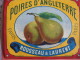 1 ETIQUETTE XIX Ième  - LITHO PARAFINE - POIRES D'ANGLETERRE - ROUSSEAU &amp; LAURENT _ IMPR ROMAIN &amp; PALYART - Fruits Et Légumes