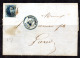 1853, Médaillon Sur Lettre De Bruxelles Vers Gand - 1851-1857 Medallions (6/8)