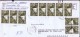 Letter For The USA  Spectacular Franking: 20 Stamps - Airmail