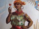 Delcampe - 1  XIX Ième Etiquette  LITHO PARAFINE  - Rhum Vieux MARTIINIQUE - Etnique  FEMME ET BLAZON - IMPRIMEUR A. GUE à POITIERS - Rum