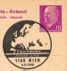 DDR P74 A Antwort-Postkarte PLATTENFEHLER!  EUROPATAG SPÖ WIEN 1968 - Postkaarten - Gebruikt