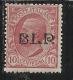 ITALY KINGDOM ITALIA REGNO 1921 BLP  CENT. 10c I TIPO MNH FIRMATO SIGNED - Timbres Pour Envel. Publicitaires (BLP)