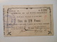 Aisne 02 La Ferté-Chevresis , 1ère Guerre Mondiale 1 Franc 23-5-1915 R1 - Bons & Nécessité