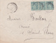 1899 - SAGE - ENVELOPPE De BREZONS (CANTAL) Avec CACHET FACTEURS BOITIERS TYPE 1884 - 1877-1920: Periodo Semi Moderno