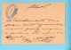 PORTUGAL 1887. Postal Inteiro Carimbo Oval COOPERATIVA INDUSTRIA SOCIAL. Stationery W/private Business Cancel - Marcophilie