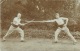 Escrime - Combat Au Sabre De Deux Soldats - Caserne D'Anvers - Carte Photo ( Voir Verso ) - Escrime