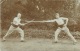 Escrime - Combat Au Sabre De Deux Soldats - Caserne D'Anvers - Carte Photo ( Voir Verso ) - Fencing