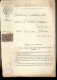 PAPIER TIMBRE FRANCE 1891 Fiscaux , Huissier  :E.TAILLEUX   Document D´Etude ( Seine Maritime Le HAVRE ) Etat PERIER - Decrees & Laws