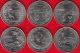 USA Set Of 6 Quarters: "DC & US Territories" 2009 P UNC - 1999-2009: State Quarters