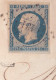 1853 - 25C REPUBLIQUE Avec VARIETE "ANNEAU DE LUNE" Sur LETTRE De ARLES - SIGNE - 1852 Luigi-Napoleone