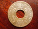 BRITISH EAST AFRICA USED ONE CENT COIN BRONZE Of 1924 H. - East Africa & Uganda Protectorates