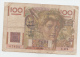 France 100 Francs 1952 "F" Banknote P 128d 128 D - 100 F 1945-1954 ''Jeune Paysan''