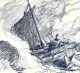 BERTRAM PRIESTMAN – Fisherman At Sea, 1898 Lithograph - FRANCO DE PORT - Lithographien