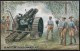WW1  War Bond Campaign Post Card  No5  "Heavy Gun Under Camouflage". - Patriotic