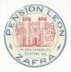 SPAIN &#9830; ZAFRA &#9830; PENSION LEON &#9830; ESPAÑA &#9830; VINTAGE LUGGAGE LABEL &#9830; 2 SCAN - Etiquetas De Hotel