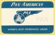 U. S. A.  &#9830; PAN AMERICAN AIRWAYS &#9830; AVIATION &#9830; VINTAGE LUGGAGE LABEL &#9830; 2 SCANS - Étiquettes à Bagages