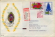 Germany BRD 1977 Registered Cover To Luxembourg With Souvenir Sheet Christmas + Berlin Stamp Flower Larkspur Surtaxed - Briefe U. Dokumente