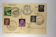 Deutsche Reich Postkarte 1939 Hitler  7 Cancels And 6 Stamps - Briefe U. Dokumente