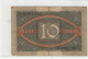 Billets - B848-  Allemagne   - Billet 10 Mark 1920 ( Type, Nature, Valeur, état... Voir 2 Scans) - 10 Mark