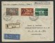 SWITZERLAND, AIRPOST COVER 1935 TO VIENNA, RARESURCHARGE STAMP - Other & Unclassified