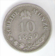 ITALIA LOMBARDO VENETO 10 KREUZER 1859 AG - Lombardie-Vénétie