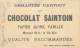 Chromos Réf. C912. Chocolat Saintoin - Militaire, Réserviste, Cantine, Nourriture, Repas - Autres & Non Classés