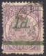 Transvaal, 1 P. On 2 1/2 P. 1895, Sc # 163, Used (3) - Transvaal (1870-1909)