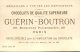 Chocolat Guérin Boutron, Jolie Chromo, Jeune Homme Costume Directoire, Quelle Incroyable Nouvelle, Lith. Vallet Minot - Guérin-Boutron