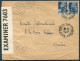 1943 Algeria Oran Prefecture US Army Censor Cover To Red Cross Geneva Switzerland - Covers & Documents