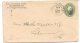 US - 1891 VF ENTIRE COVER - From HILLSBOROUGH, OHIO To LEBANON, KANSAS -at Back TRANSIT CDS CINCINNATI, OHIO & RECEPTION - ...-1900