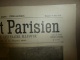 1898  LE PETIT PARISIEN : Le Crime De Vert à 5km De Mantes , Assassinée Et Brûlée; Un Duel A La Hache ...tragique; - Le Petit Parisien