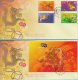 Hong Kong China Stamp On GPO FDC: 2012 Year Of The Dragon Stamp Set, Souvenir Sheet & Silk Souvenir Sheet HK123369 - FDC