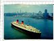 S/s " QUEEN ELISABETH "  Cue CUNARD LINE  - Paquebot - Ligne   Cherbourg -   New York - Dampfer