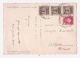 ITALIA - R.S.I. - 1944 - Cartolina Con 3 Valori Da 10 C. Rec. Aut. Soprast. Con Fascio + Marca B.- In Buone Condizioni. - Marcophilia